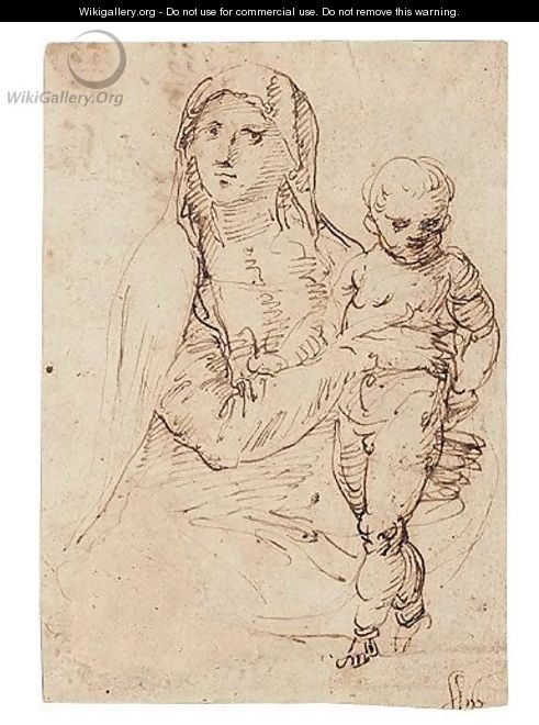 The Madonna And Child - Baldassare Peruzzi