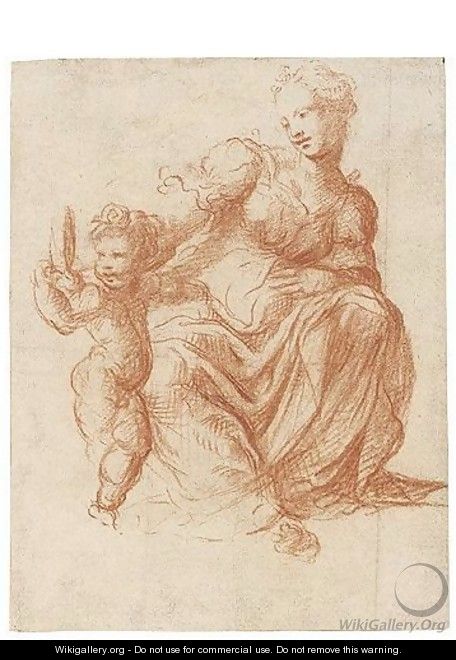 Mother And Child - Michelangelo Anselmi