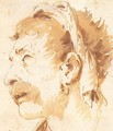 Head Of A Man In Profile - Giovanni Battista Tiepolo