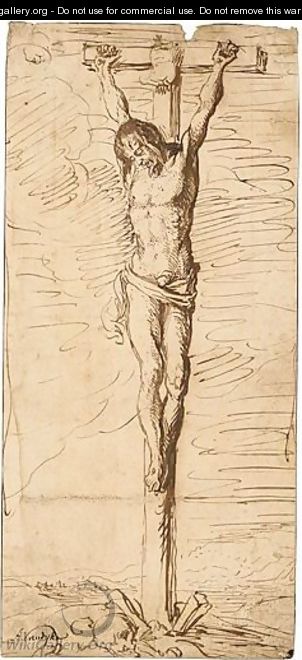 Christ On The Cross - Jacques de Gheyn