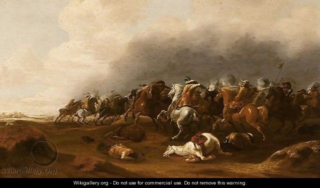 A Cavalry Skirmish 2 - Jan Jacobsz. Van Der Stoffe
