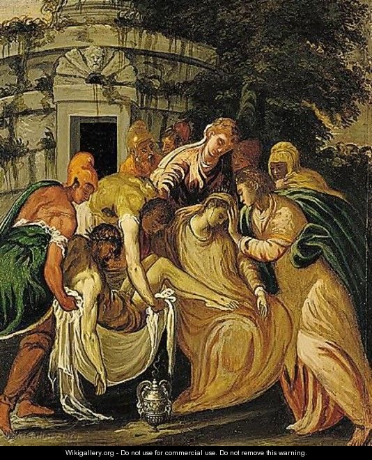 The Entombment Of Christ - (after) Andrea Meldolla, Il Schiavone