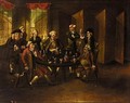Gentlemen Drinking Wine In Their Club - (after) Thomas Patch