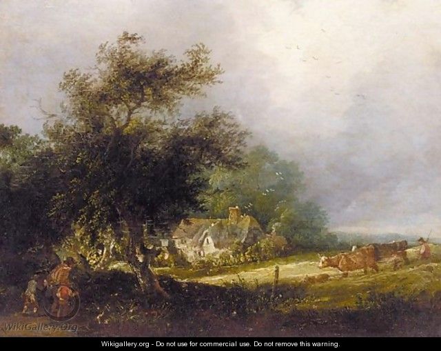 A Wooded Landscape With A Cottage - Edward Williams