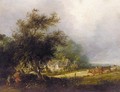 A Wooded Landscape With A Cottage - Edward Williams