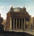 Rome A View Of The Pantheon - (after) Viviano Codazzi