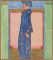 Stehende Frau Im Profil (Standing Woman In Profile) - Egon Schiele