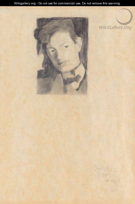 Portrat Eines Jungen Mannes (Portrait Of A Young Man) - Egon Schiele