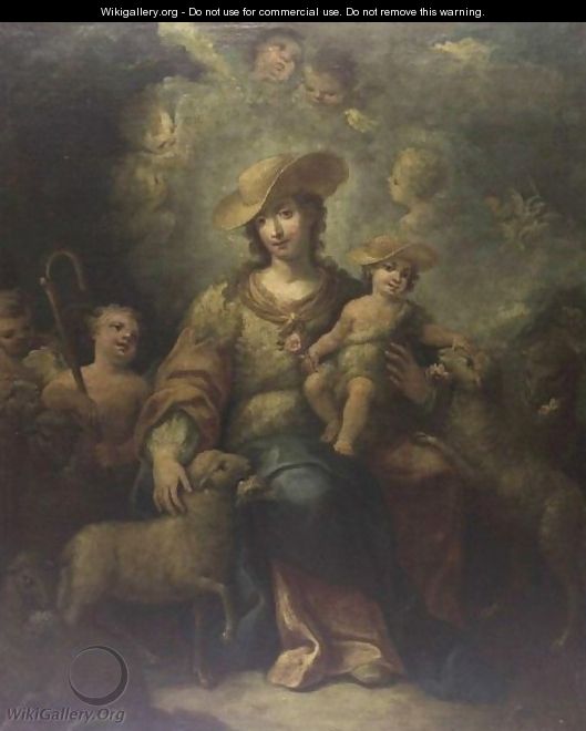 The Divine Shepherdess - Flemish School