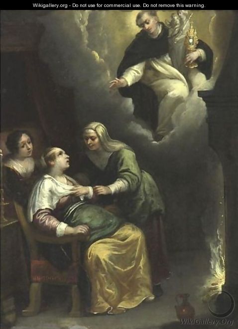 The Apparition Of Saint Dominic - Flemish School