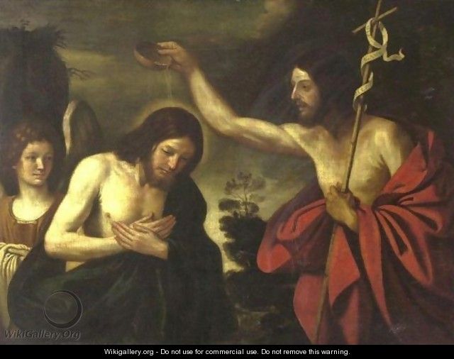 Baptism Of Christ - (after) Giovanni Francesco Guercino (BARBIERI)