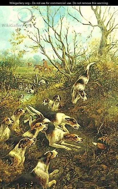 The Fox Hunt A Pair Of Paintings - Arthur Alfred Davis