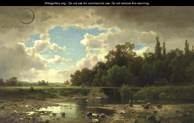 Landscape With Stream - Adolf Chwala