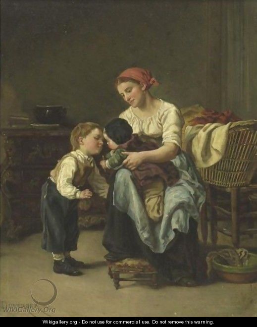 The Good-Night Kiss - Theophile Emmanuel Duverger
