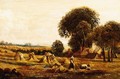 Harvesters In A Field - Peter de Wint