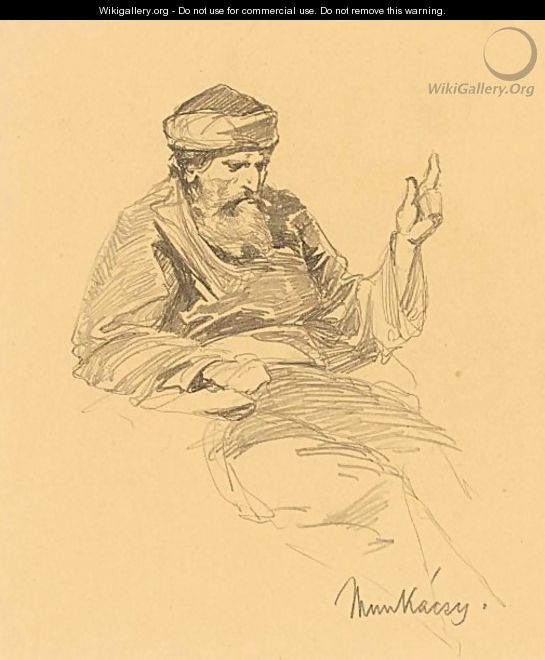 Study Of An Arab Man - Mihaly Munkacsy