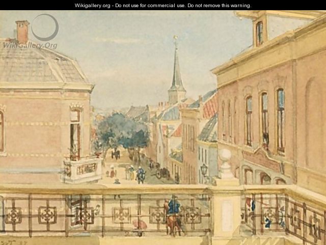 View Of The Kerkstraat, Zandvoort - Willem De Famars Testas