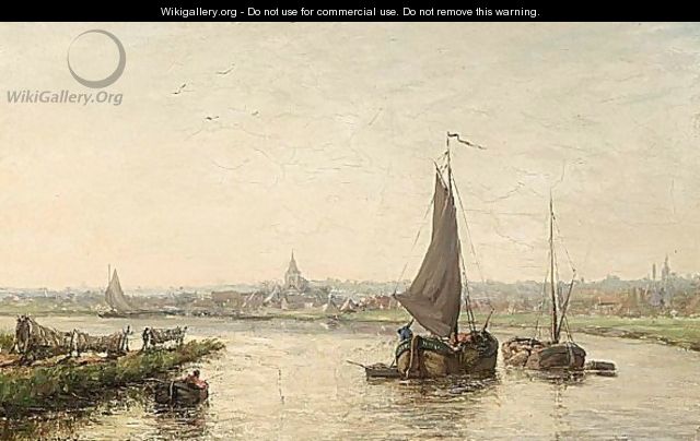 A View Of The Schelde - Henri Louis Permeke