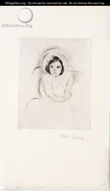 Margot Wearing A Bonnet 2 - Mary Cassatt