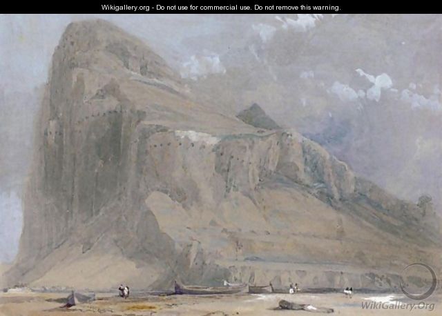 View Of Gibraltar From The Neutral Ground - David Roberts