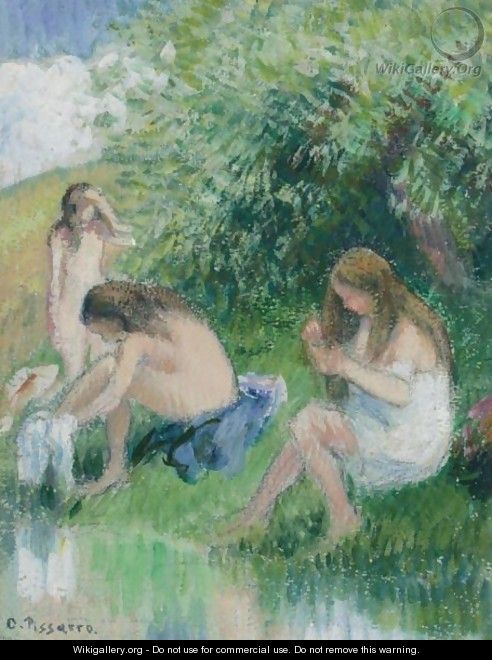 Baigneuses - Camille Pissarro