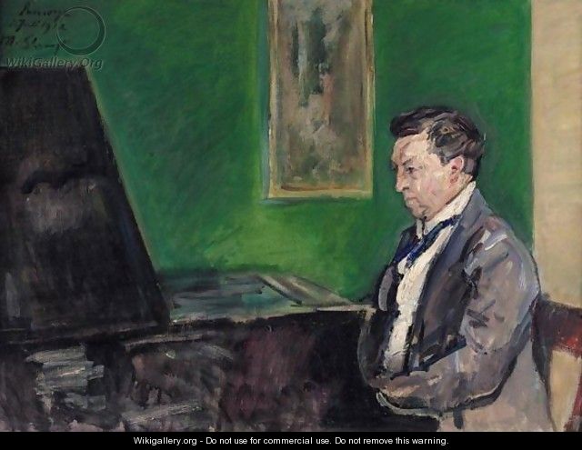Conrad Ansorge Am Klavier (Conrad Ansorge At The Piano) - Max Slevogt