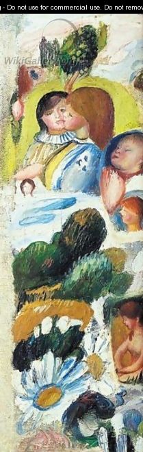Etude De Personnages, Paysage Et Fleurs - Pierre Auguste Renoir