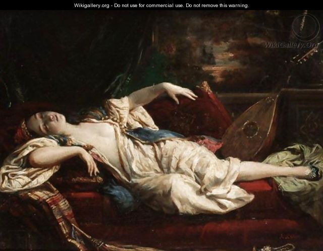 A Sleeping Lady - Alexandre-Marie Colin