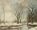 The Vordense Beek In Winter - Arnold Marc Gorter