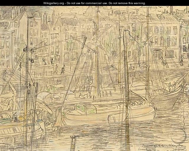 A View Of The Leuvehaven, Rotterdam - Jan Toorop