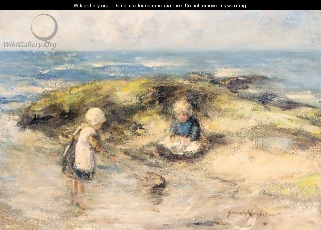 Young Children Crabbing - Robert Gemmell Hutchison