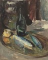 Still Life With Fish And Bottle - Charles Webster Hawthorne