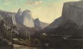 El Capitan And Cathedral Rocks - Frank Henry Shapleigh
