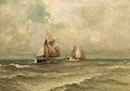 Sailing Vessels At Sea - Piet Schipperus