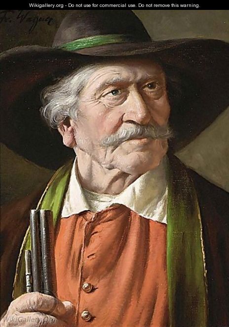 Portrait Of A Huntsman - Fritz Wagner