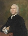 A Portrait Of Christiaan Aansorgh, Aged 58, Half Length, Wearing A Black Costume With White Lace Collar And Sleeves - Aert Schouman
