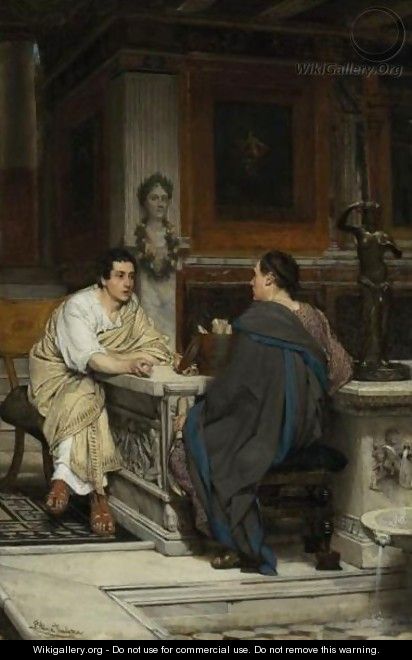 The Conversation - Sir Lawrence Alma-Tadema