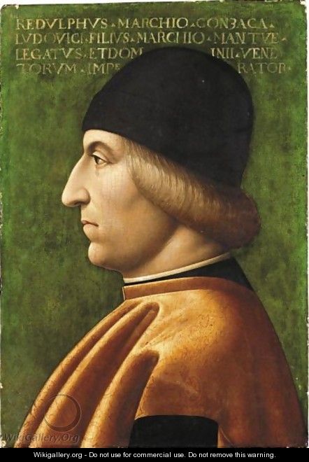 Portrait Of A Man In Profile, Said To Be Rodolfo Gonzaga (1451-1495) - (after) Baldassare D