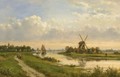 A River Landscape In Summer - Lodewijk Johannes Kleijn