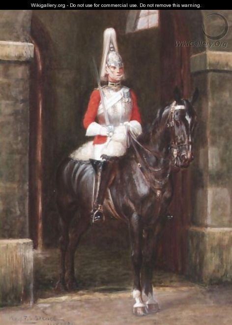 Guardsmen On Horseback - Percy Spence