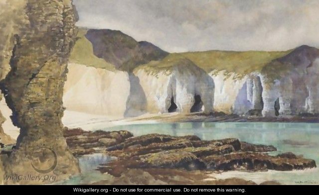 Little Thornwick Bay Near Flamborough Head - William Henry Millais