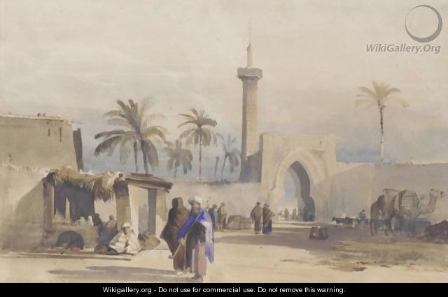 Figures By A Gateway, Cairo - William James Muller
