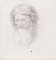 A Drawing of a bearded head - (after) Sir Edward John Poynter