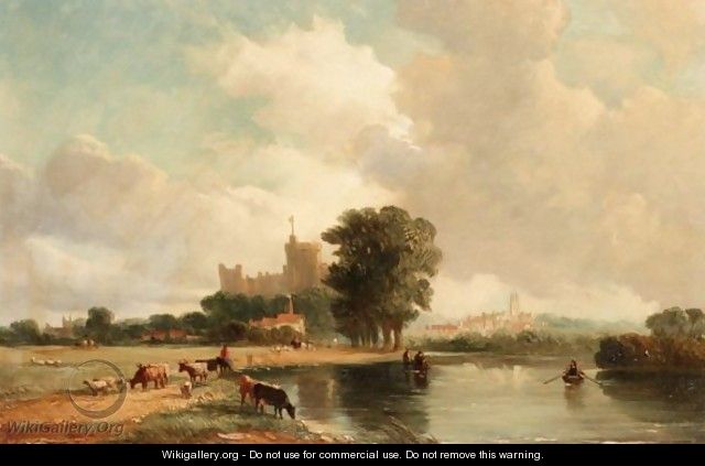 Windsor From The Meadows - Alfred Vickers