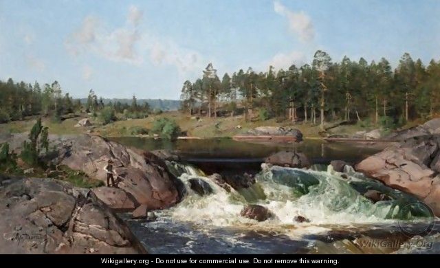 River Landscape - Alfred Thorne