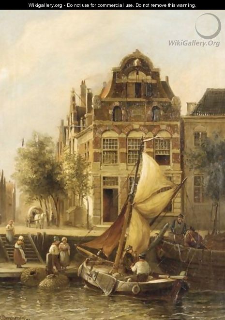 Old Houses, Rotterdam - Pieter Christiaan Cornelis Dommersen