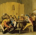 Peasants Drinking And Making Merry In An Inn - Haarlem School