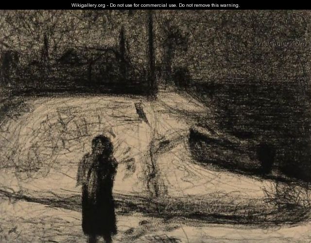 La Zone (Fillette Dans La Neige - La Greve) - Georges Seurat
