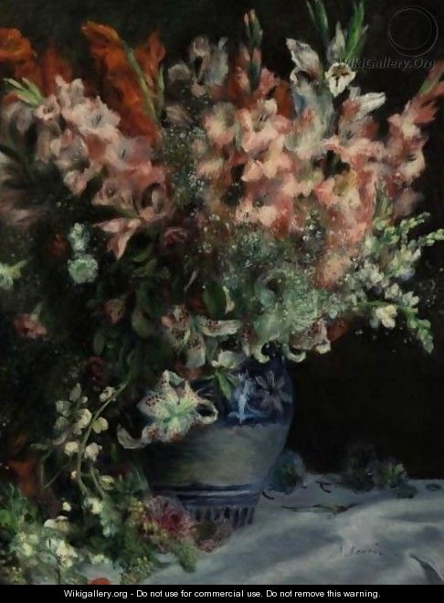 Glaieuls Dans Un Vase - Pierre Auguste Renoir