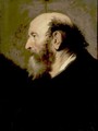 Profile Portrait Of A Bearded Man - Jacob Adriaensz Backer